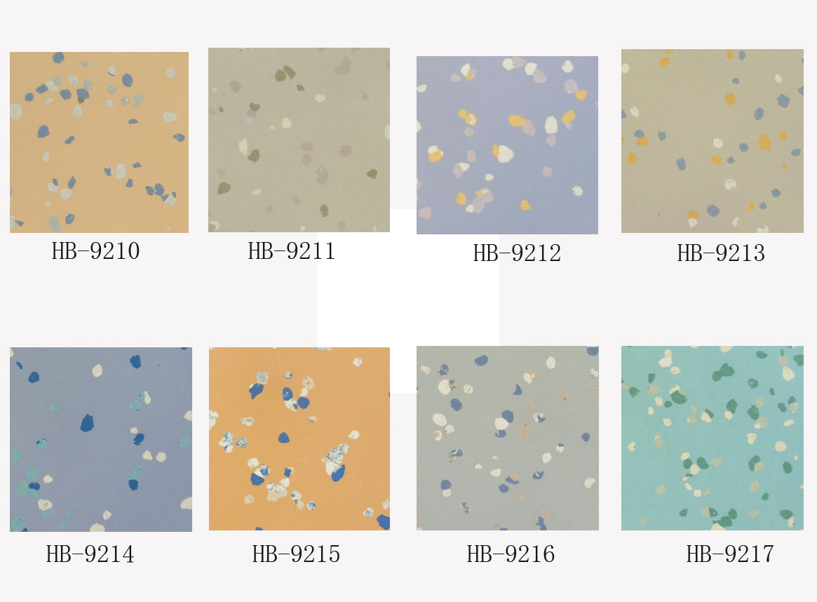 三色花系列抗菌橡膠地板